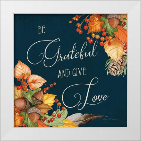 Autumn Splendor VI White Modern Wood Framed Art Print by McKenna, Kathleen Parr