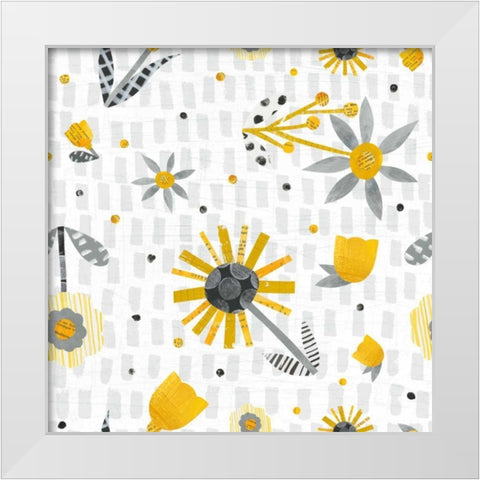 Bloom Boldly Pattern IX White Modern Wood Framed Art Print by Averinos, Melissa