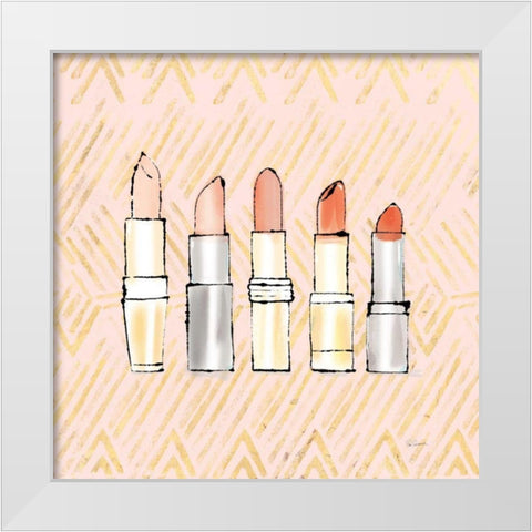 Geo Beauty and Sass II White Modern Wood Framed Art Print by Schlabach, Sue