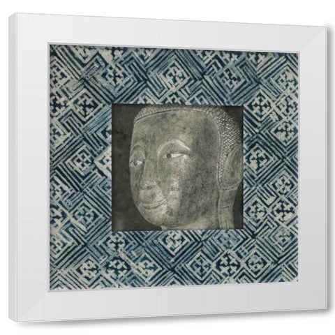 Moment of Zen II Batik White Modern Wood Framed Art Print by Wild Apple Portfolio
