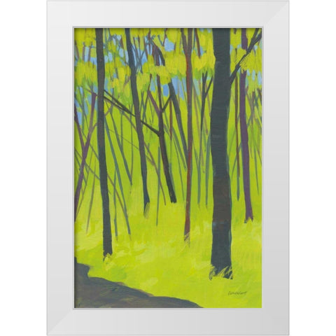 Spring Woods White Modern Wood Framed Art Print by Lovell, Kathrine
