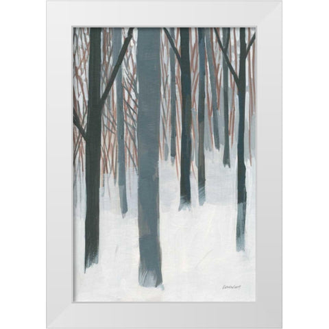 Winter Woods White Modern Wood Framed Art Print by Lovell, Kathrine