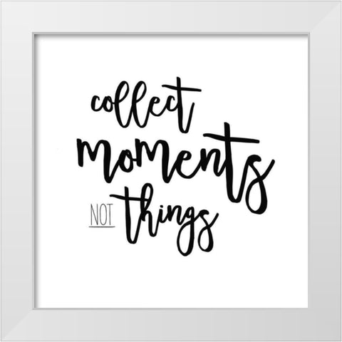 Self Reflection II White Modern Wood Framed Art Print by Wild Apple Portfolio