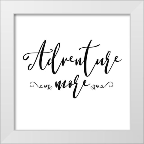 Self Reflection III White Modern Wood Framed Art Print by Wild Apple Portfolio