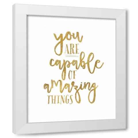 Self Reflection IV White Modern Wood Framed Art Print by Wild Apple Portfolio