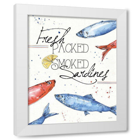 Seafood Shanty III White Modern Wood Framed Art Print by Tavoletti, Anne