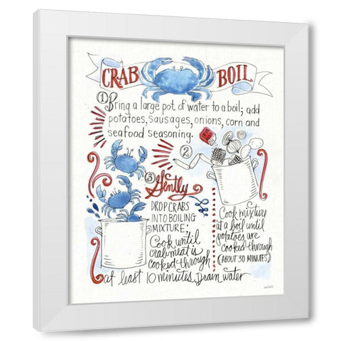 Seafood Shanty IV White Modern Wood Framed Art Print by Tavoletti, Anne