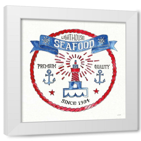 Seafood Shanty VI White Modern Wood Framed Art Print by Tavoletti, Anne