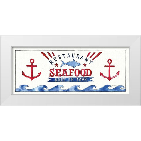 Seafood Shanty X White Modern Wood Framed Art Print by Tavoletti, Anne