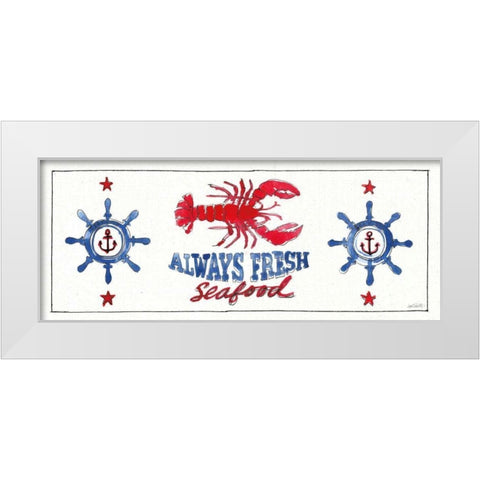 Seafood Shanty XI White Modern Wood Framed Art Print by Tavoletti, Anne