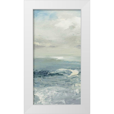 Waves II White Modern Wood Framed Art Print by Purinton, Julia