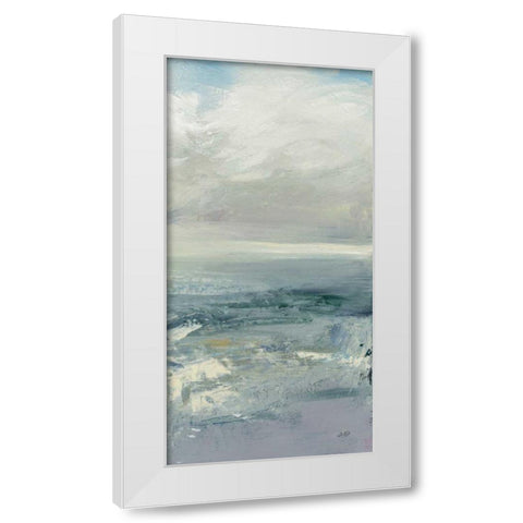 Waves III White Modern Wood Framed Art Print by Purinton, Julia