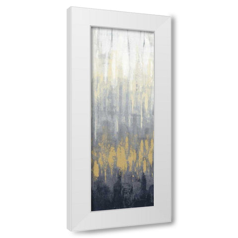 Rain on Asphalt III Navy White Modern Wood Framed Art Print by Vassileva, Silvia