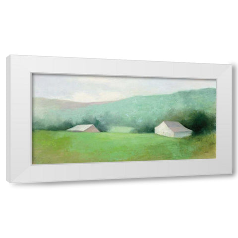 Looking Down the Valley White Modern Wood Framed Art Print by Purinton, Julia