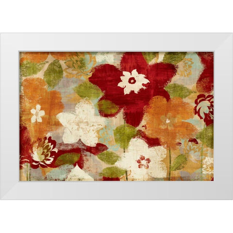 Modern Bloom White Modern Wood Framed Art Print by Wild Apple Portfolio