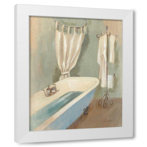 Steam Bath III - Wag White Modern Wood Framed Art Print by Vassileva, Silvia