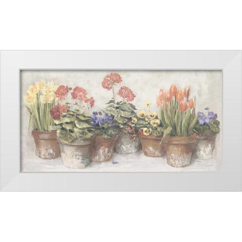 Spring in the Greenhouse Neutral White Modern Wood Framed Art Print by Rowan, Carol