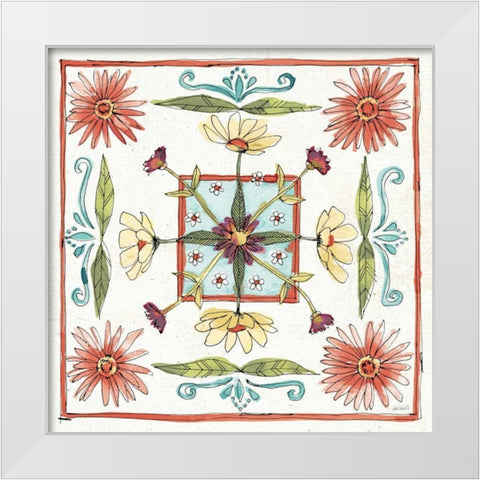 Simply Petals X Warm White Modern Wood Framed Art Print by Tavoletti, Anne