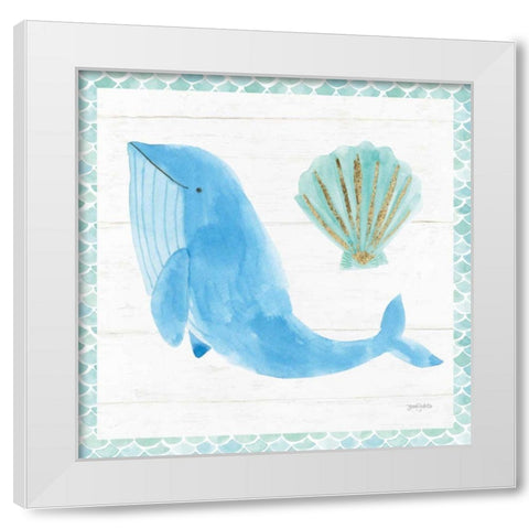 Mermaid Friends VII White Modern Wood Framed Art Print by Jackson, Jenaya