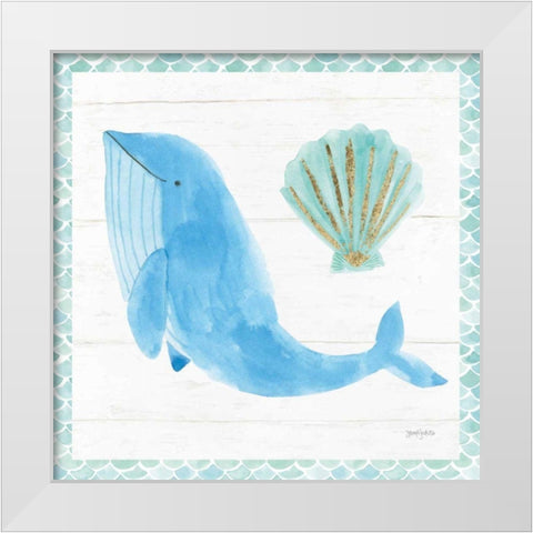 Mermaid Friends VII White Modern Wood Framed Art Print by Jackson, Jenaya