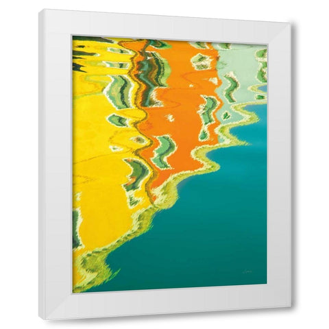 Reflections of Burano II White Modern Wood Framed Art Print by Aledanda