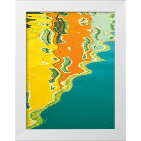 Reflections of Burano II White Modern Wood Framed Art Print by Aledanda