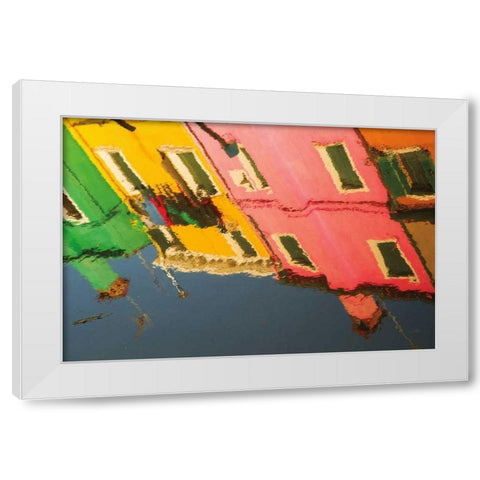 Reflections of Burano X White Modern Wood Framed Art Print by Aledanda
