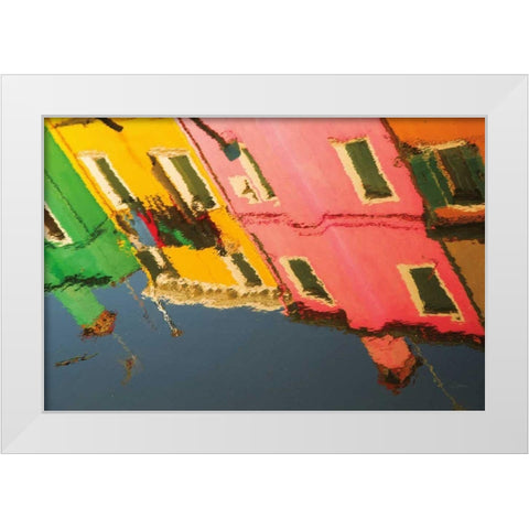 Reflections of Burano X White Modern Wood Framed Art Print by Aledanda