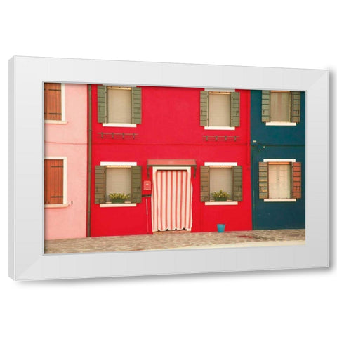 Windows of Burano VI White Modern Wood Framed Art Print by Aledanda