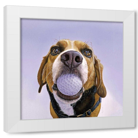 Denver White Modern Wood Framed Art Print by Ruby, James