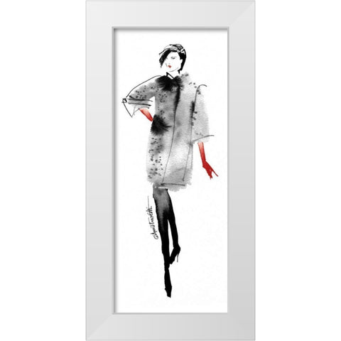 Modern Fashion II Red Crop White Modern Wood Framed Art Print by Tavoletti, Anne