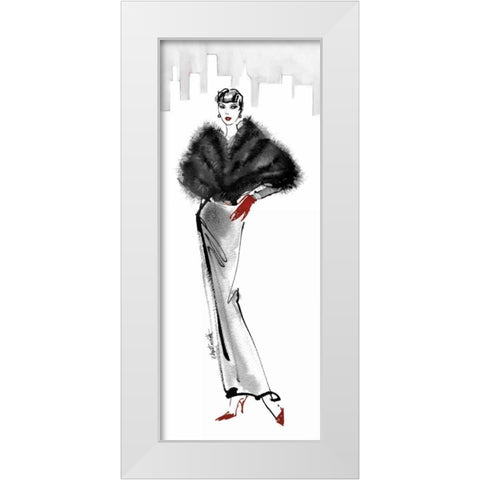Fifties Fashion I Red Gloves White Modern Wood Framed Art Print by Tavoletti, Anne