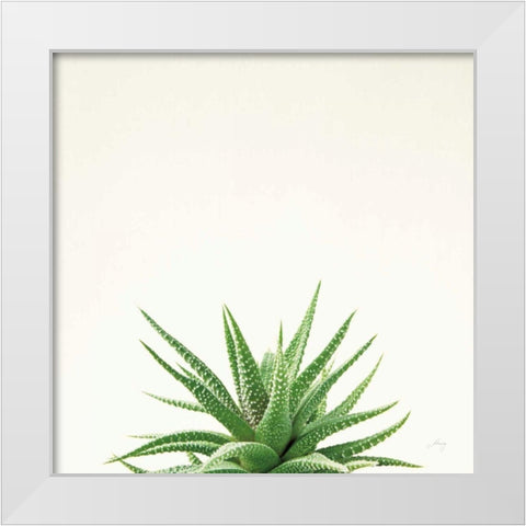 Succulent Simplicity I Neutral White Modern Wood Framed Art Print by Bradley, Felicity