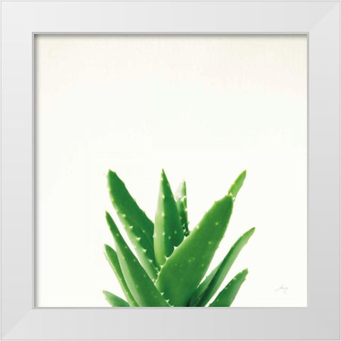 Succulent Simplicity V Neutral White Modern Wood Framed Art Print by Bradley, Felicity