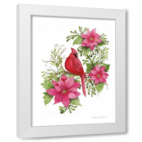 Holiday Happiness I White Modern Wood Framed Art Print by McKenna, Kathleen Parr