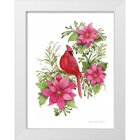 Holiday Happiness I White Modern Wood Framed Art Print by McKenna, Kathleen Parr