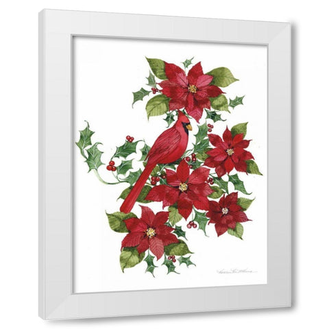 Holiday Happiness II White Modern Wood Framed Art Print by McKenna, Kathleen Parr