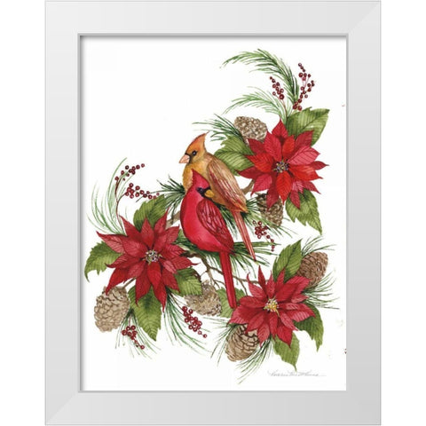 Holiday Happiness III White Modern Wood Framed Art Print by McKenna, Kathleen Parr
