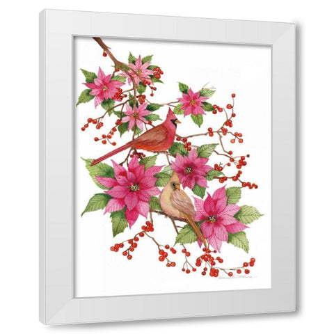 Holiday Happiness IV White Modern Wood Framed Art Print by McKenna, Kathleen Parr