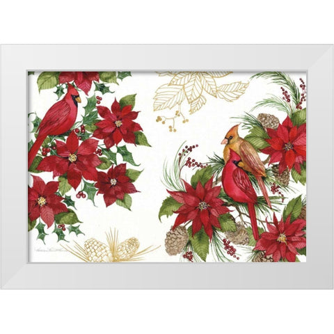 Holiday Happiness VII White Modern Wood Framed Art Print by McKenna, Kathleen Parr