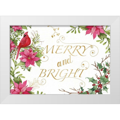 Holiday Happiness VIII White Modern Wood Framed Art Print by McKenna, Kathleen Parr