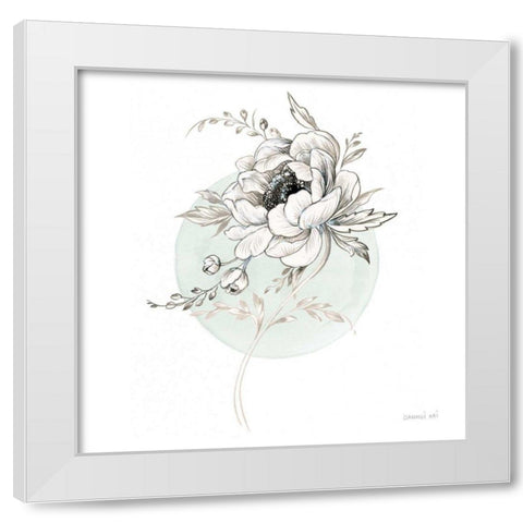 Sketchbook Garden II White Modern Wood Framed Art Print by Nai, Danhui