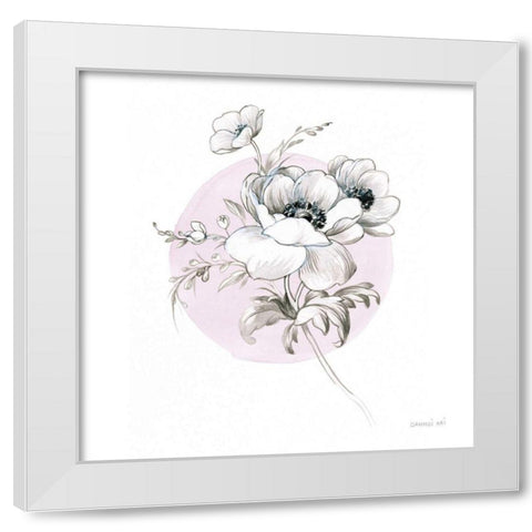 Sketchbook Garden IV White Modern Wood Framed Art Print by Nai, Danhui