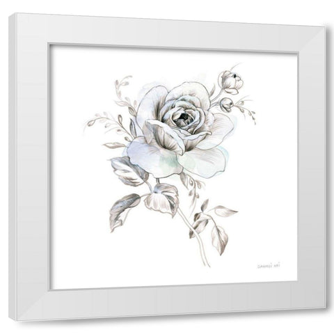 Sketchbook Garden IX White Modern Wood Framed Art Print by Nai, Danhui