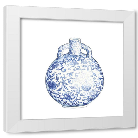 Ginger Jar IV on White White Modern Wood Framed Art Print by Wild Apple Portfolio