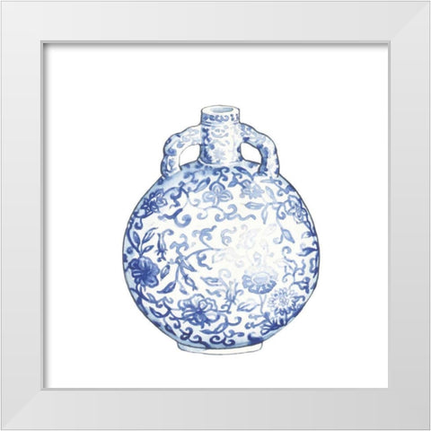 Ginger Jar IV on White White Modern Wood Framed Art Print by Wild Apple Portfolio