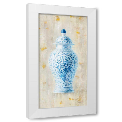 Ginger Jar I Light Crop White Modern Wood Framed Art Print by Nai, Danhui