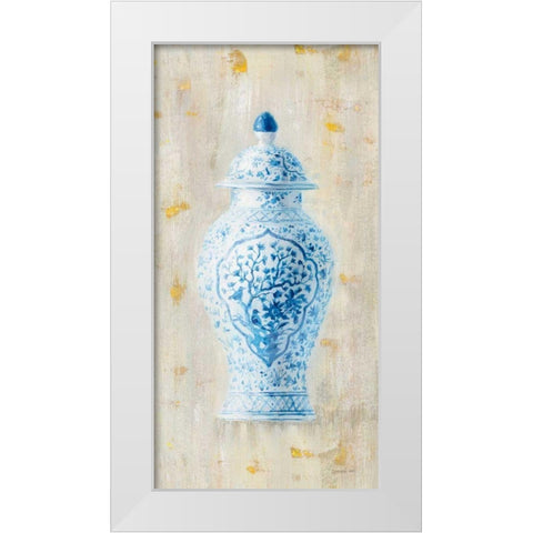 Ginger Jar I Light Crop White Modern Wood Framed Art Print by Nai, Danhui