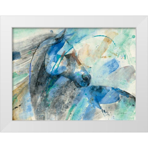 Paloma White Modern Wood Framed Art Print by Hristova, Albena