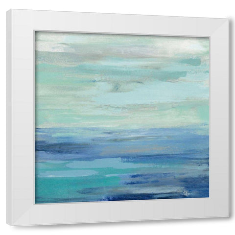 Sunset Beach II no Orange White Modern Wood Framed Art Print by Vassileva, Silvia